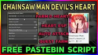 Chainsaw Man Devil's Heart Script -  Farm Hearts & ESP | Auto Attack | Quest Farm & More