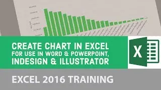 Create chart in Excel for use in Word & Powerpoint, InDesign & Illustrator - Excel 2016 [21/24]