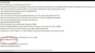 support@freshmail.top Virus (DJVU STOP Ransomware) removal & files recovery