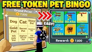 MYSTERY FREE TOKENS PET BINGO In Roblox Clicker Simulator