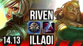 RIVEN vs ILLAOI (TOP) | 6/0/0, Rank 7 Riven, Dominating | JP Grandmaster | 14.13