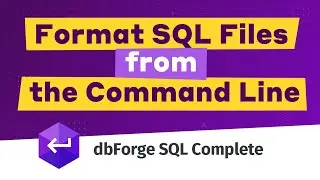 Format SQL files from the command line and automate the process in PowerShell