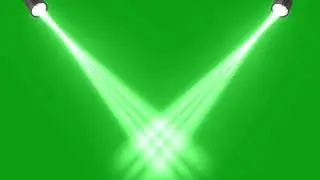 Concert Stage Lights Green Screen Animated Background