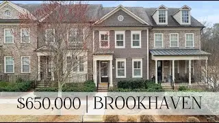 LUXURY TOWNHOUSE IN BROOKHAVEN VILLAGE NEAR BEST OF BUCKHEAD ATLANTA'S PRIME REAL ESTATE & SHOPPING