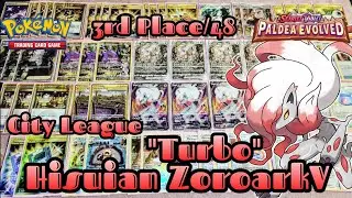 Pokemon: Hisuian ZoroarkV TURBO Deck Profile + Gameplay[VS Chien-PaoEX) 