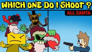 Friday Night Funkin Oh No! Which One Do I Shoot? | All Zanta Mods (FNF Mod/Hard)