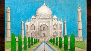How to draw Taj Mahal