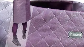 Leather quilted skirt from VLADANNA. See how easy it is to sew it DIY 🧐