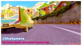 Cars 2 The Video Game | Flo - Race Mode (3 Racers) | Harbor Sprint 1 Lap