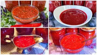 4 Соуса на Зиму!!! / Сацебели / Ткемали / Аджика / Пряный Томатный Соус / 4 Sauces for the Winter