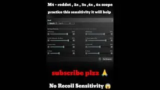 😱 BGMI Scope Setting 2x 3x 4x 6x 8x | New Best Sensitivity Settings | No Recoil Sensitivity  