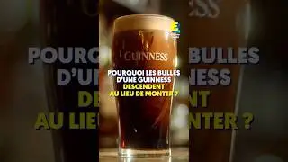 Pourquoi les bulles d’une Guinness descendent au lieu de monter ? #shorts