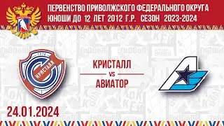 КРИСТАЛЛ vs АВИАТОР 2012 24.01.2024.