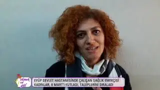 Eyüp Devlet Hastanesi sağlık çalışanları 8 Mart buluşması yaptı