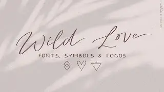 Script font Wild Love logos Font Free Download