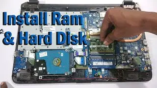 how to install ram and Hard disk in laptop :  Upgrade Laptop RAM and harddisk