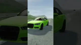 КАКАЯ МАШИНА СМОЖЕТ ПЕРЕЛЕТЕТЬ СЛОМАННЫЙ МОСТ в BeamNG Drive? #shorts