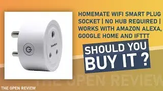 HomeMate WiFi Smart Plug Socket | No Hub Required | Works with Amazon Alexa, Google home and IFTTT