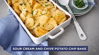 Sour Cream and Chive Potato Chip Bake