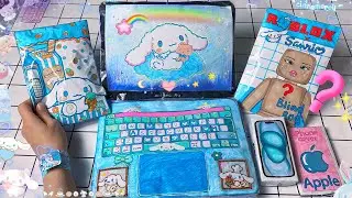 ✨️Paper DIY✨️ Cinnamoroll Macbook, Iphone 15, Blind Bag Paper ASMR unboxing