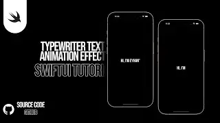 TypeWriter Text Animation Effect  İn SwiftUI Tutorial