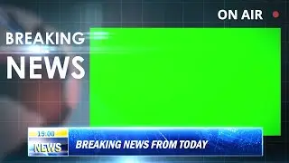 Breaking News Green Screen (4K Green Screen Template)