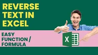 Reverse Text in excel | User Defined Function | Advanced Excel | Excel Formula | Function | Easy |