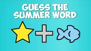 Guess The Summer Word by Emoji Quiz| Summer Quiz