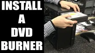 How to Install a DVD Burner (screw kit in description)