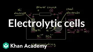 Electrolytic cells | Applications of thermodynamics | AP Chemistry | Khan Academy