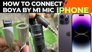 External Mic ko Apple iPhone me kaise connect karein | iPhone me boya