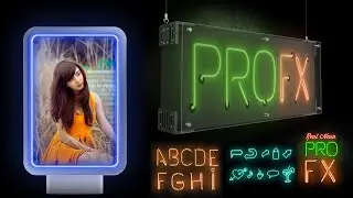 Real Neon Pro FX ll Neon PSD ll Neon Text Effect ll Neon Photo Effect