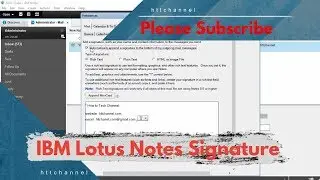 How to Create Email Signature in IBM Notes 9 