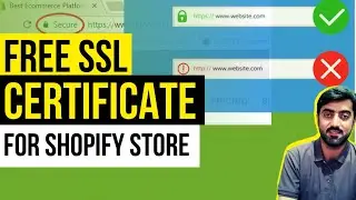 Free SSL Certificate Shopify Store | How to Fix Shopify Your Connection to This Site is not Secure