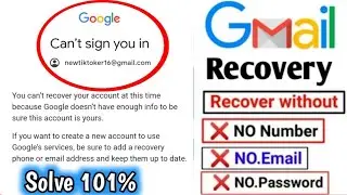 gmail recovery without phone number 2023 | Can't sign you in problems solve 2023 | gmail forgot 2023