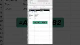 Combine Cells in Excel 