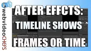 After Effects shows frames instead of seconds