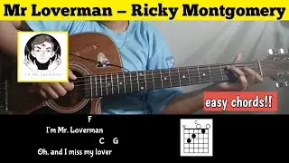 chords guitar  (Mr Loverman — Ricky Montgomery) Easy Tutorial