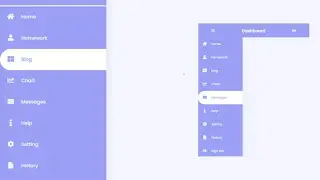 Responsive Sidebar using HTML CSS and JavaScript 🔥