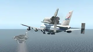 NASA Shuttle, B- 52, C - 17, F4 Phantom, Boeing 747 Emergency landing on Aircraft Carrier