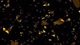 [4K] Various Gold Confetti Screen Overlays