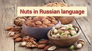 Nuts in Russian language | Russian lessons for beginners | Russian vocabulary | Food in Russian