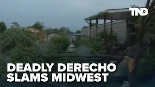 Deadly derecho slams Midwest, more severe weather expected