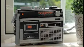 Lego Retro AM/FM Radio With Working Buttons and Controls +Instructions