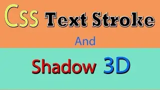 Css text  - Shadow and Stroke  |  Web Zone