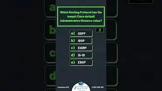 Cisco CCNA Questions! 🔥🔥🔥| Updated CCNA 200-301 v1.1 | IPCisco.com #shorts #ccna
