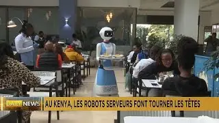 Robot waiters turn heads in Kenya,