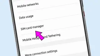 sim card manager setting || how to use sim card manager setting on Samsung galaxy