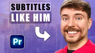 Auto SUBTITLE POPING Like Mr. Beast in Premiere Pro