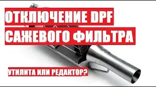 Как отключить сажевый фильтр на Дизельном двигателе? Что лучше- редактор калибровок или утилита?